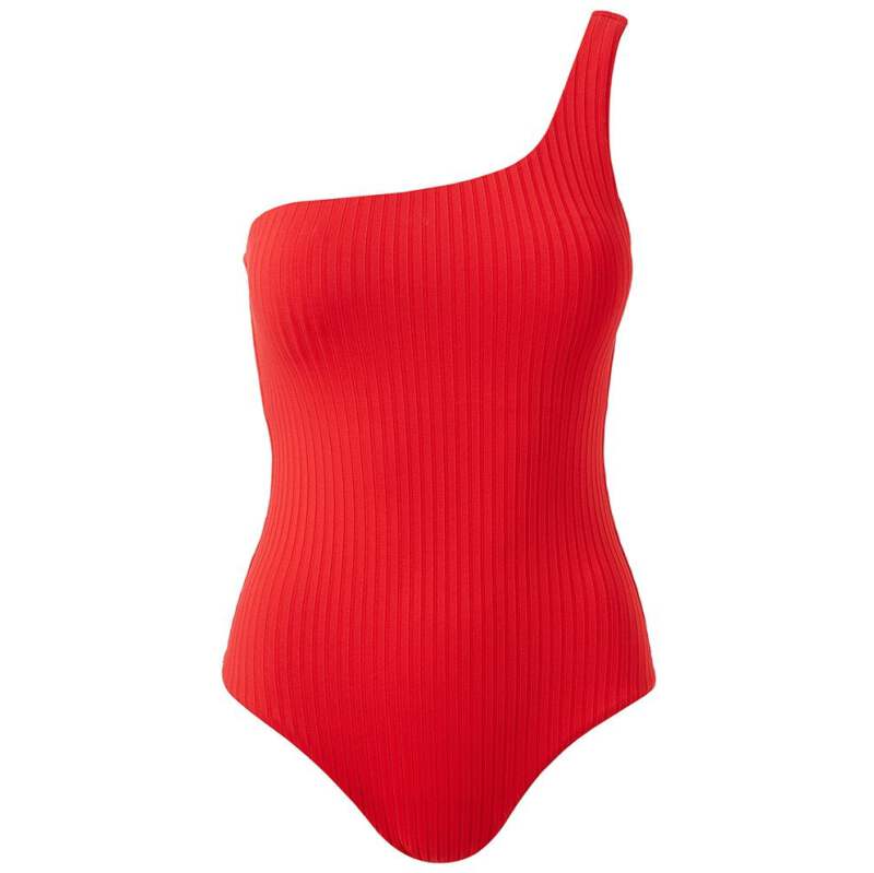Palermo Padded Swimsuit Red Ribberd