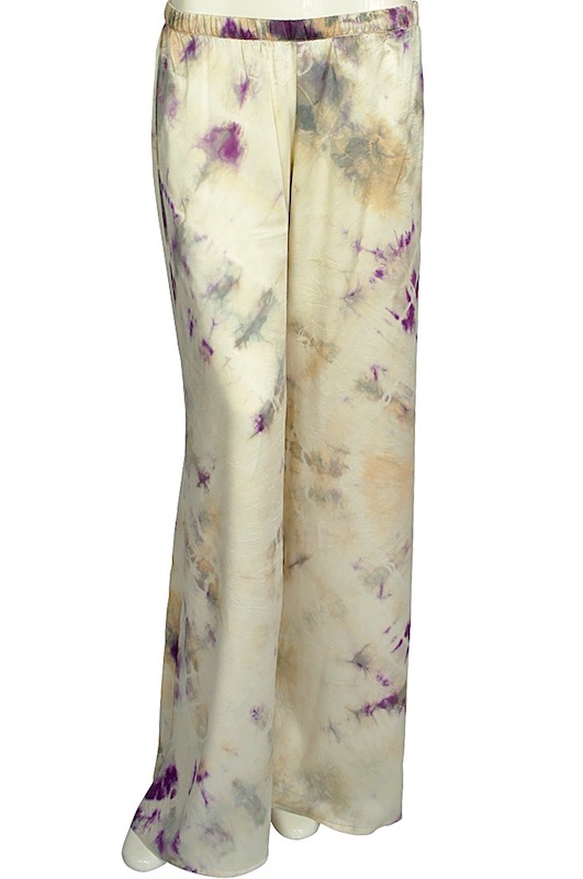 Couture silk trousers
