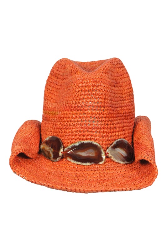 Cowboy hat in Melon with stones