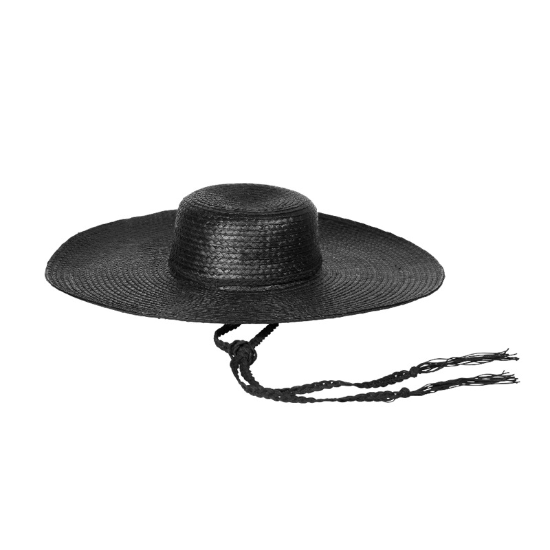 Arezzo straw hat in black