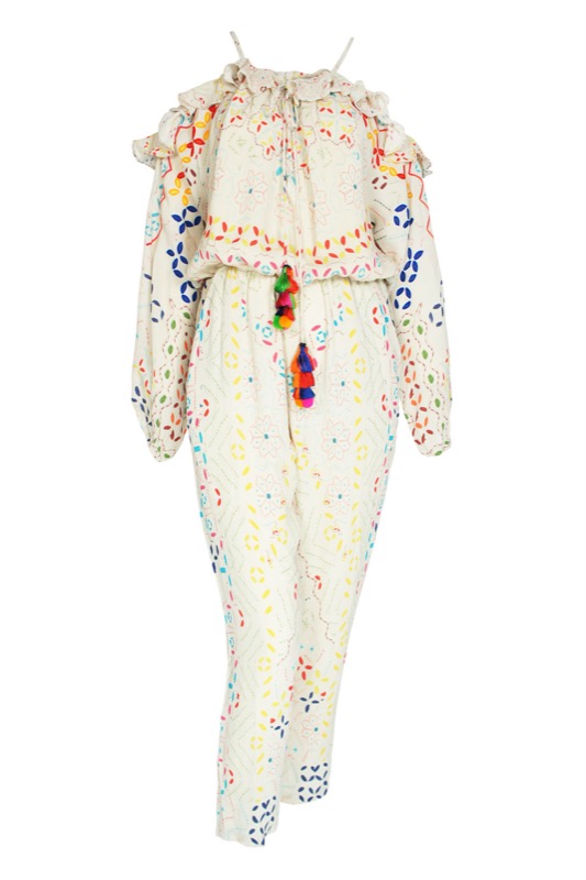 Sindhi embroidered jumpsuit