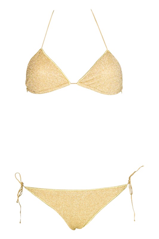 Lumiére Padded Triangle Bikini Gold