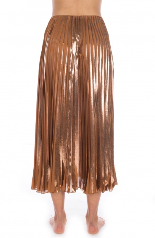 Plissé Skirt Bronze