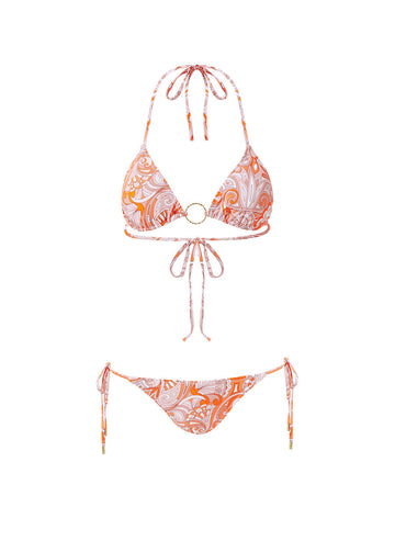 Miami Padded Triangle Bikini Mirage Orange