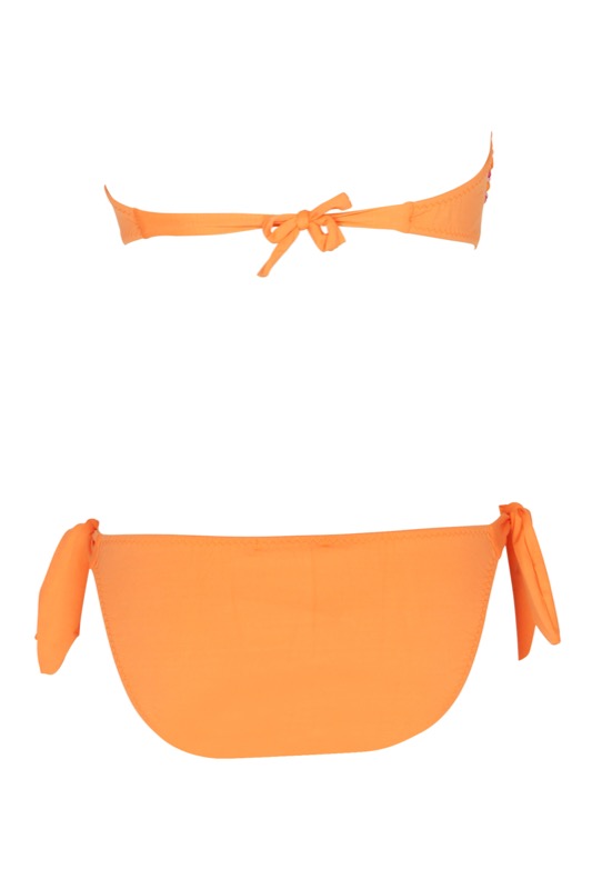 Dione padded bandeau bikini orange