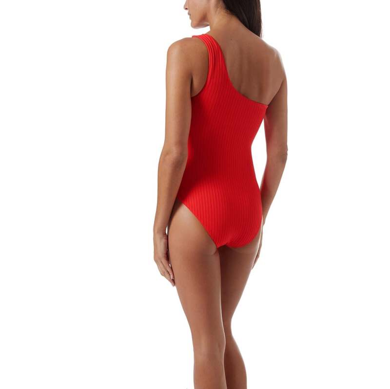 Palermo Padded Swimsuit Red Ribberd