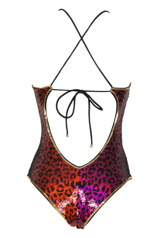 Padded Swimsuit with Sequins
