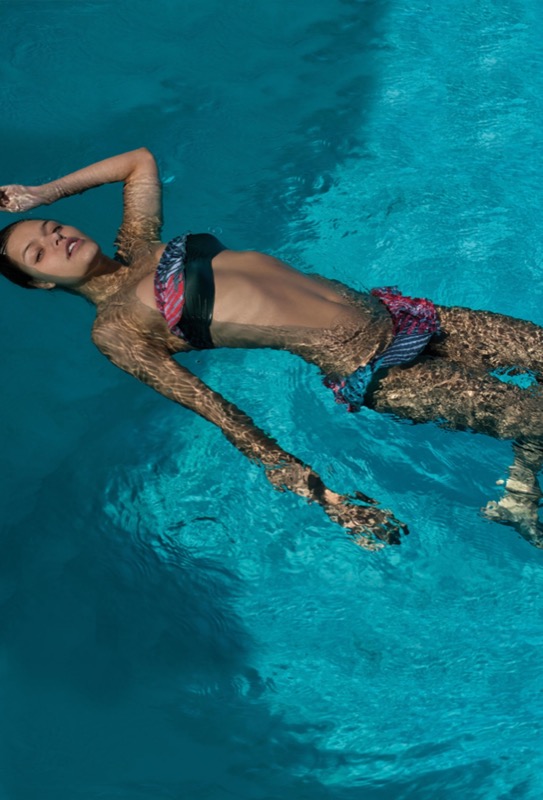 Elysium rushed padded bandeau bikini