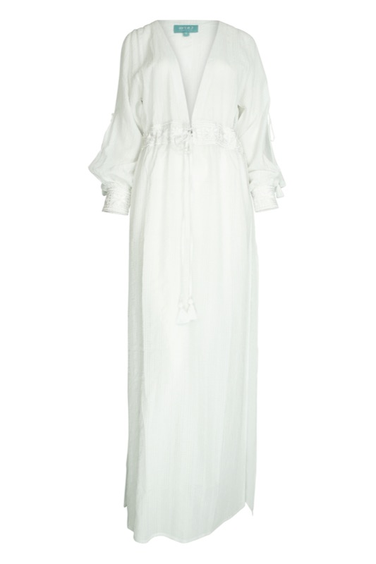 Santorini maxi dress in white