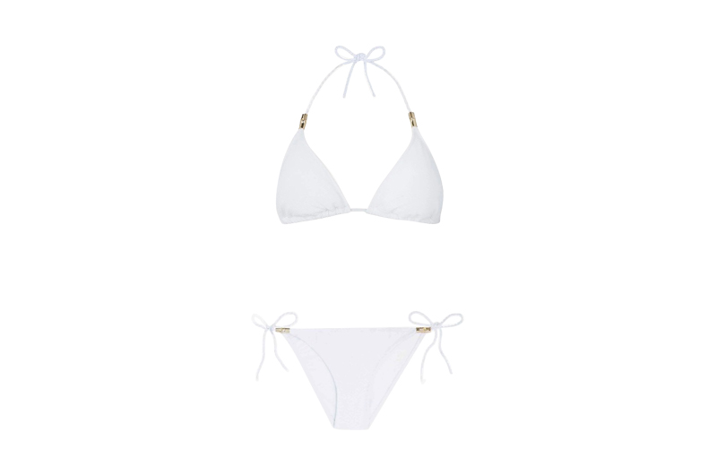 Core Padded Triangle Bikini White