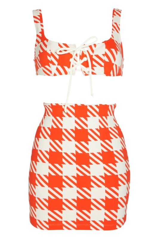 Delilah skirt in orange