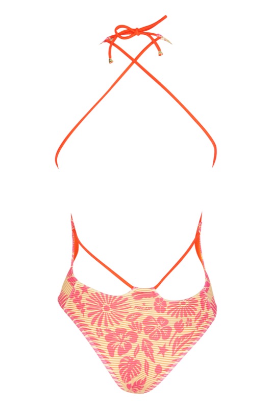 Aloha padded swimsuit pink