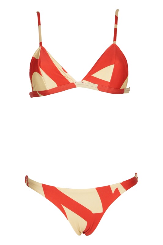 Bia Triangle Bikini Red