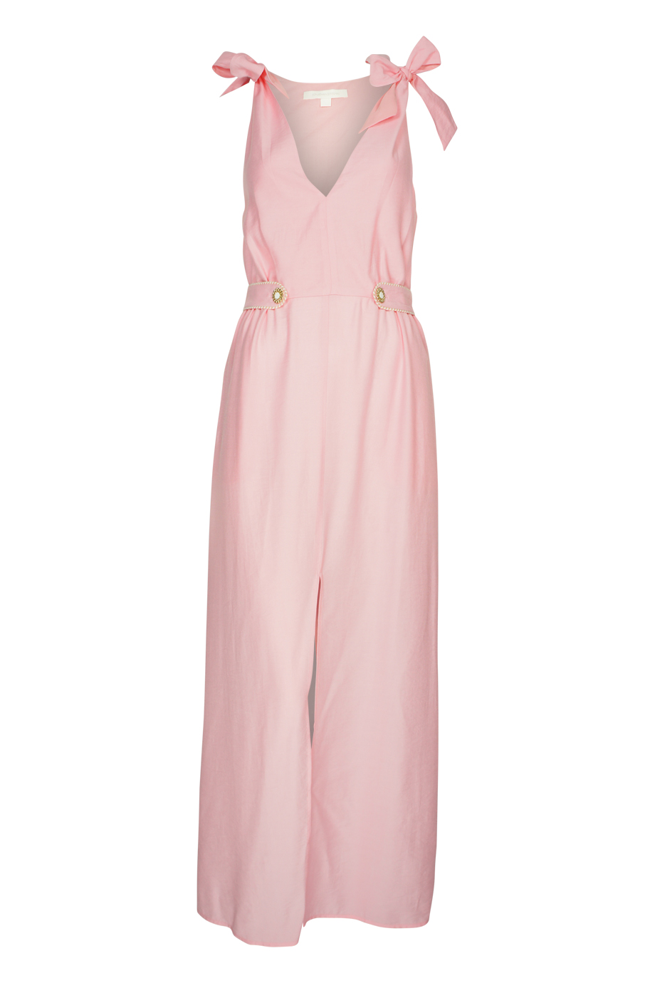 Piped Luxe Maxi Dress Pink