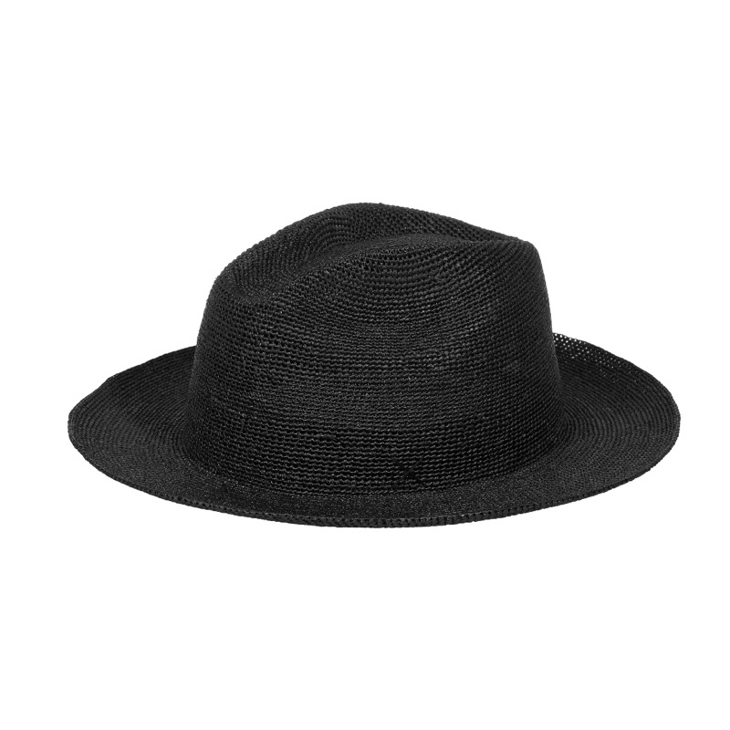 Rio straw hat in black