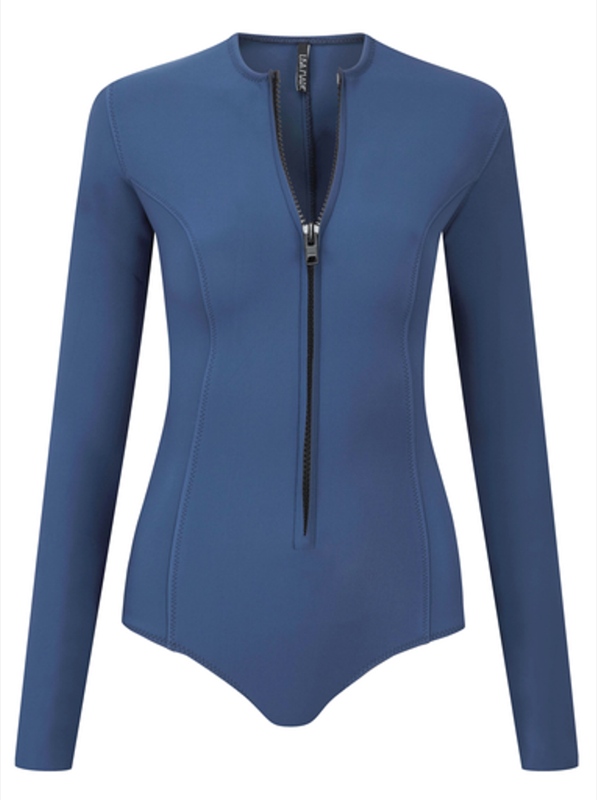 Farrah Neoprene Swimsuit denim long