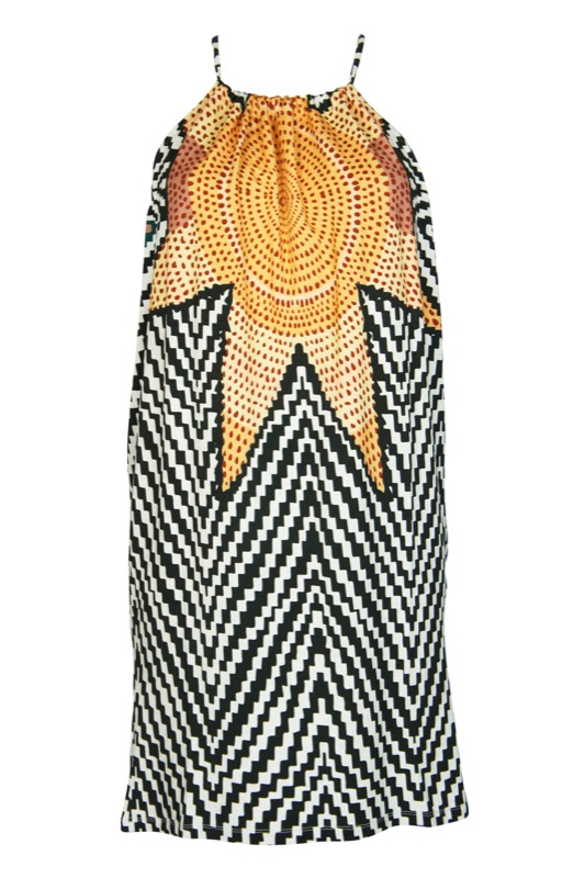 Minidress with pattern print
