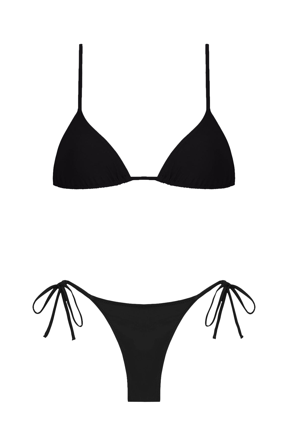 Equator & Praia Black Terra Triangle Bikini