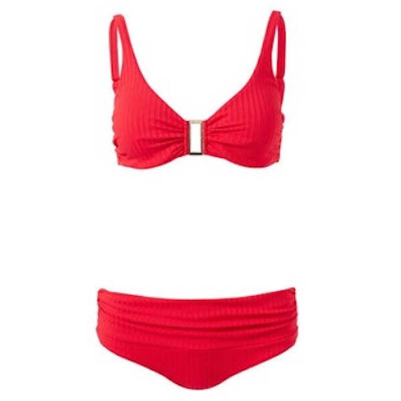 Bel Air Wired Bikini Red Ribbed