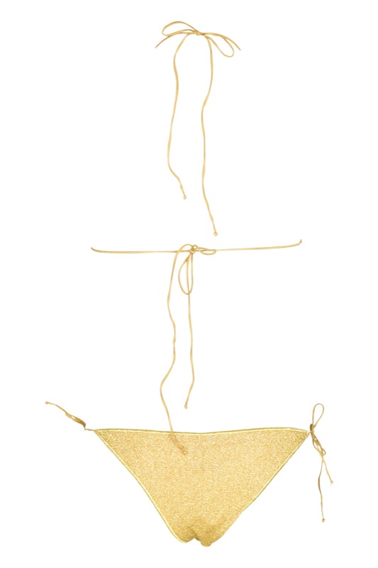 Lumiére Padded Triangle Bikini Gold